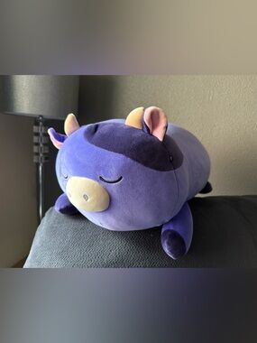 Squishmallows Ingred Sleeping Dark Purple Cow Sleep A Mallows 18”